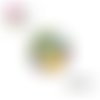 X2 cabochons fleuris 14mm