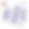 X19 anneaux de jonction ouverts métal mauve 8mm