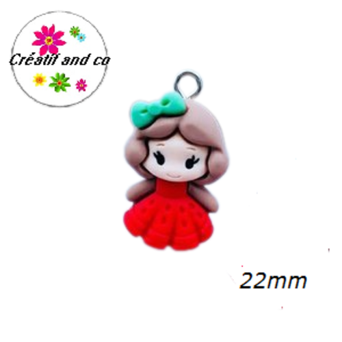 Breloque fille 22mm