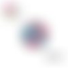 X2 cabochons fleuris 14mm
