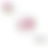 X2 cabochons gros noeud fuchsia 14mm