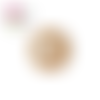 Bouton en bois vernis à motif 18mm