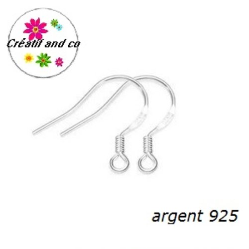 X10 dormeuses plaqué argent 925 avec poinçon
