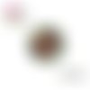 X2 cabochons feuille 14mm