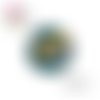 X2 cabochons feuille 14mm