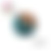 X2 cabochons feuille 14mm