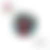 X2 cabochons feuille 14mm