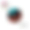 X2 cabochons feuille 14mm