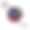 X2 cabochons fleuris 14mm