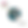 X2 cabochons fleuris 14mm