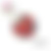 X2 cabochons fleuris 14mm