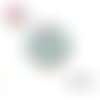 X2 cabochons fleuris 14mm