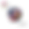 X2 cabochons fleuris 14mm