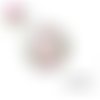 X2 cabochons fleuris 14mm