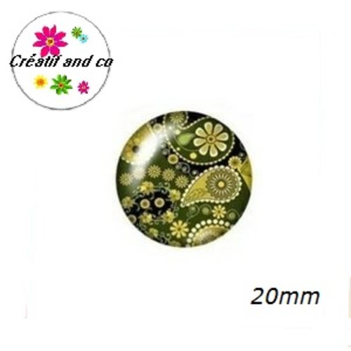 Cabochon à motif 20mm