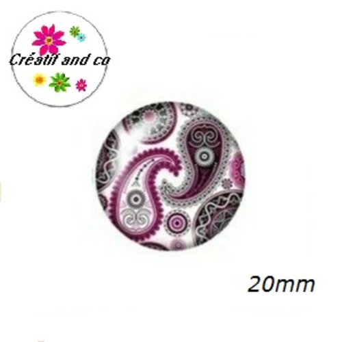 Cabochon à motif 20mm