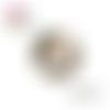 X2 cabochons fleuris 14mm