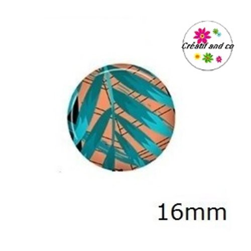 Cabochon feuille 16mm