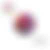 X2 cabochons fleuris 14mm