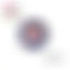 X2 cabochons fleuris 14mm