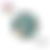 X2 cabochons fleuris 14mm
