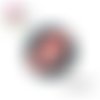 X2 cabochons fleuris 14mm