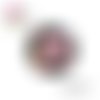 X2 cabochons fleuris 14mm