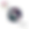 X2 cabochons fleuris 14mm