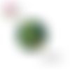 X2 cabochons fleuris 14mm