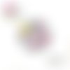 X2 cabochons fleuris 14mm
