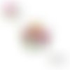 X2 cabochons fleuris 14mm