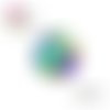 X2 cabochons feuilles 14mm