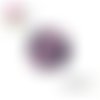 X2 cabochons feuille 14mm