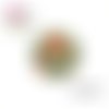 X2 cabochons  fleur 14mm