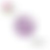 X2 cabochons fleuris 14mm