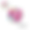 X2 cabochons fleuris 14mm
