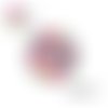 X2 cabochons fleuris 14mm