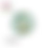 X2 cabochons fleuris 10mm