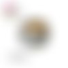 X2 cabochons feuilles 10mm