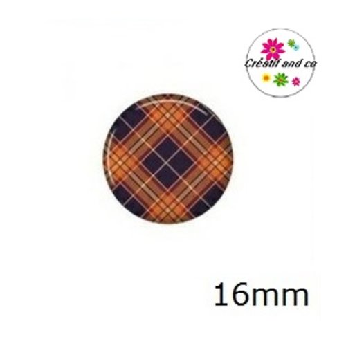 X2 cabochons à motif 16mm