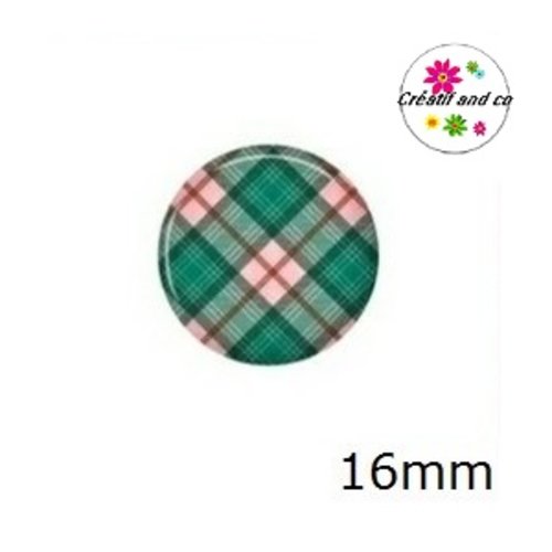 X2 cabochons à motif 16mm