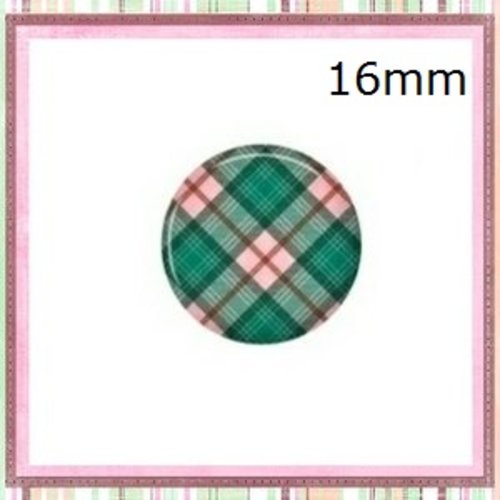 X2 cabochons à motif 16mm