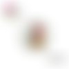 X2 cabochons fleur abstraite 14mm