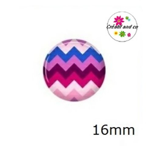 X2 cabochons à motif 16mm