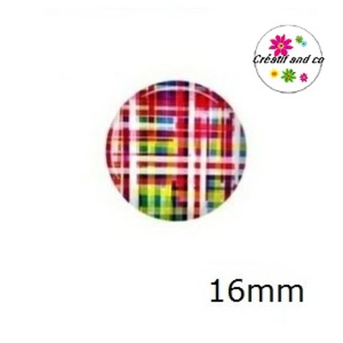 X2 cabochons à motif 16mm