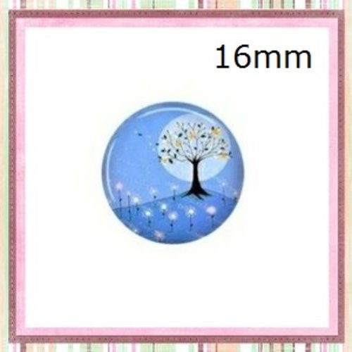 X2 cabochons à motif 16mm