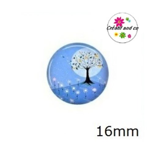 X2 cabochons à motif 16mm