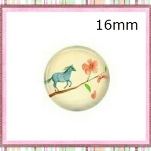 X2 cabochons à motif 16mm