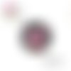 X2 cabochons fleuris 14mm