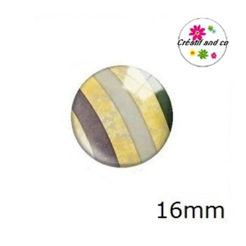 X2 cabochons à motif 16mm